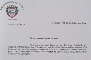 Reunião Extraordinária