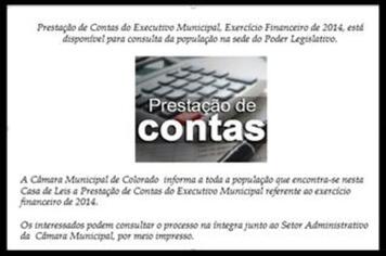 PRESTAÇÃO DE CONTAS 2014