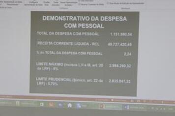 Executivo e Legislativo realizam audiência pública do segundo quadrimestre