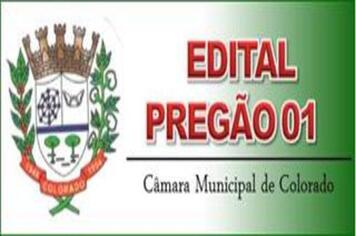 ACESSE: EDITAL DO PREGÃO 01/2019 - PROCESSO 06/2019