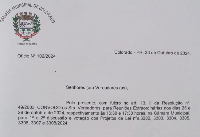 Reunião Extraordinária