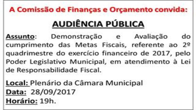 AUDIÊNCIA PÚBLICA